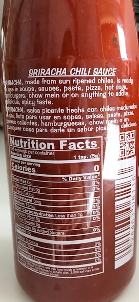 Sauce Sriracha flacon de 820ml piece